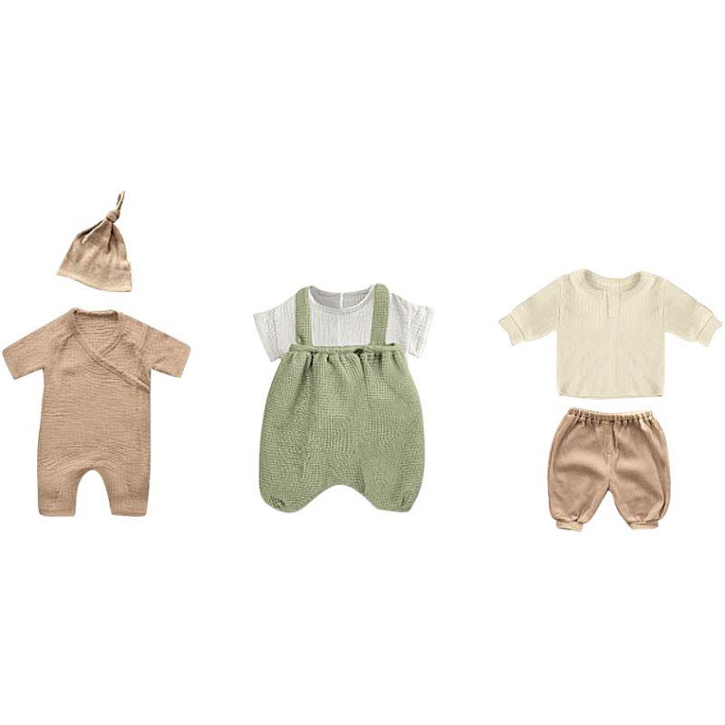 Image de  Lot de 3 tenues garçons pour poupées 21 cm 