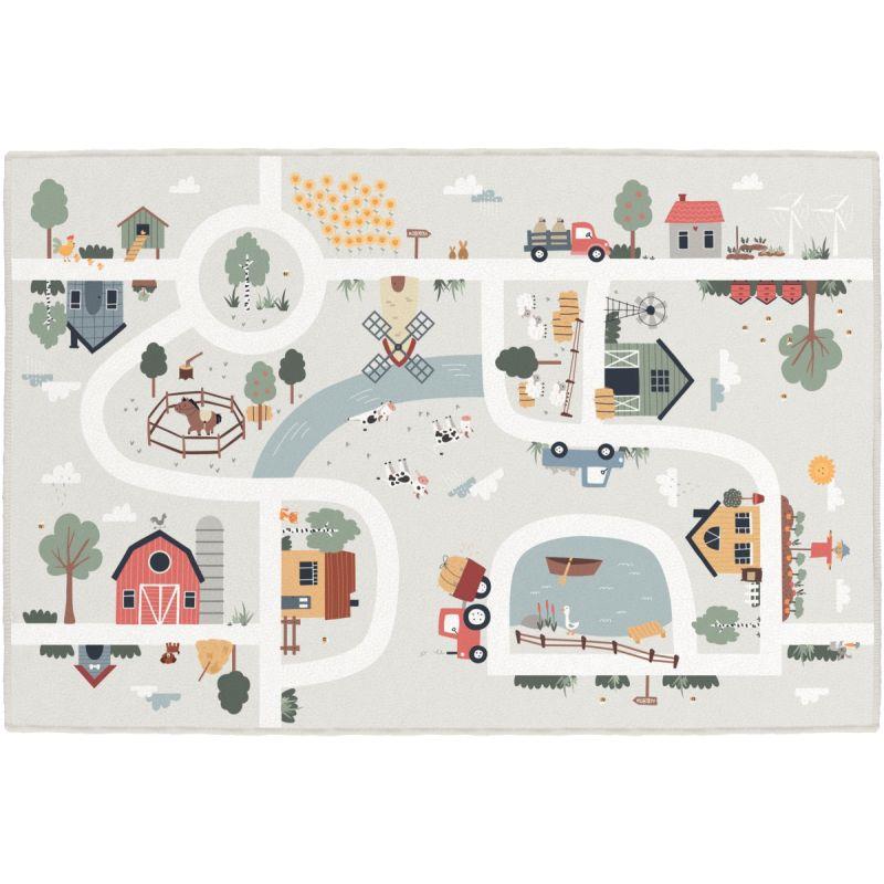 Image de  Tapis 150x100cm petite ferme 