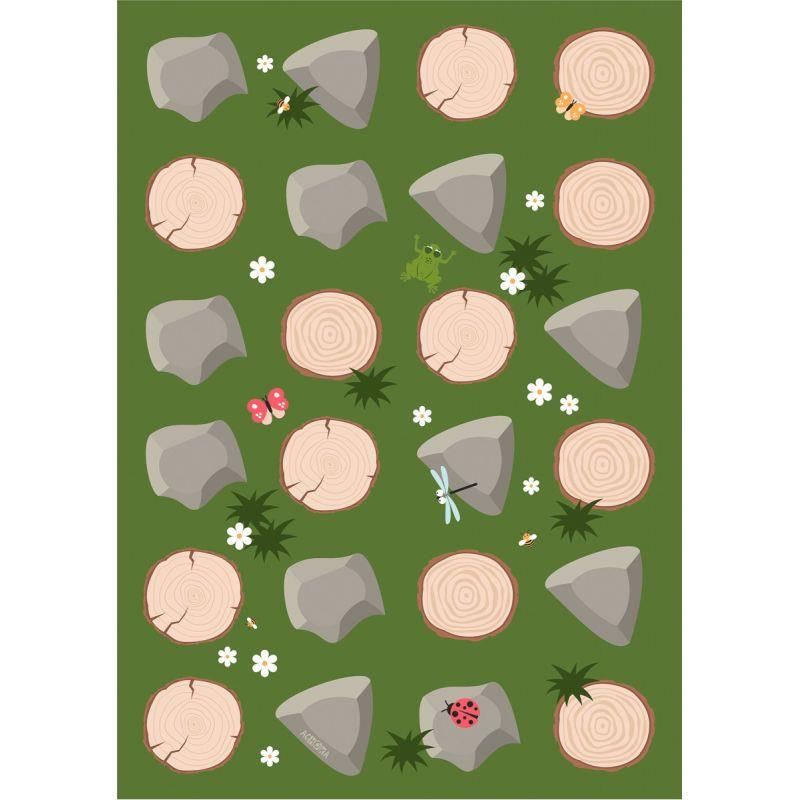 Image de  Tapis VMAT 200x140cm pierre/bois 