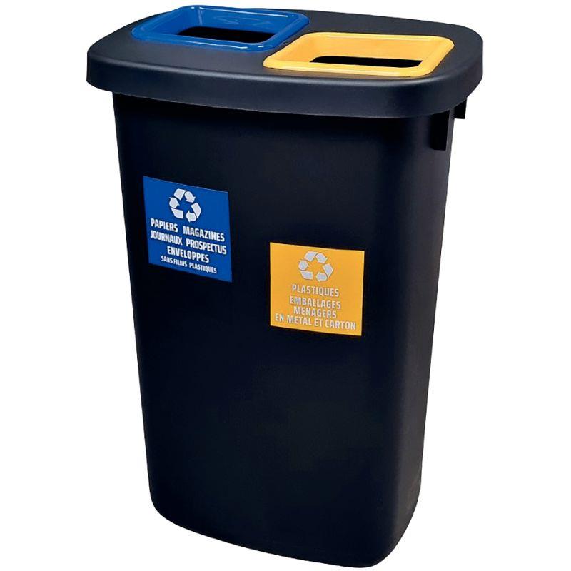 Image de  Poubelle ATRIUM DUO 2x45L + 2 clips et 2 étiquettes 