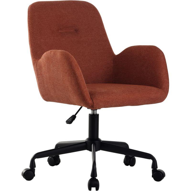Image de  Fauteuil Shineo à roulettes terracotta 