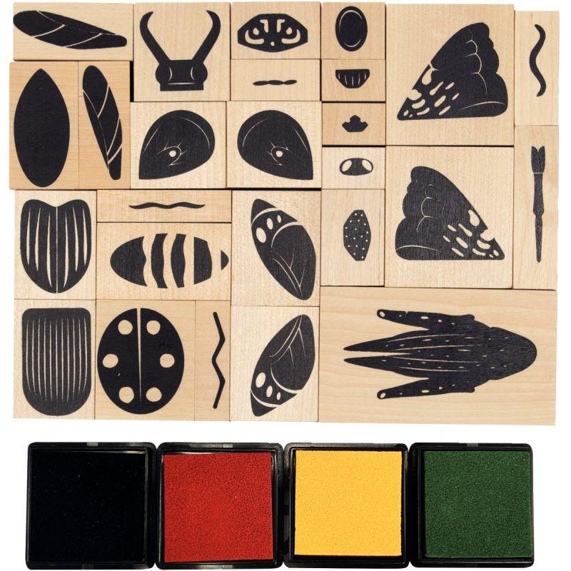 Image de  Tampons encreurs insectes 17x13cm 