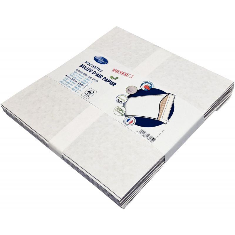 Image de  Paquet de 10 pochettes bulle air blanc  220 x 265 mm 