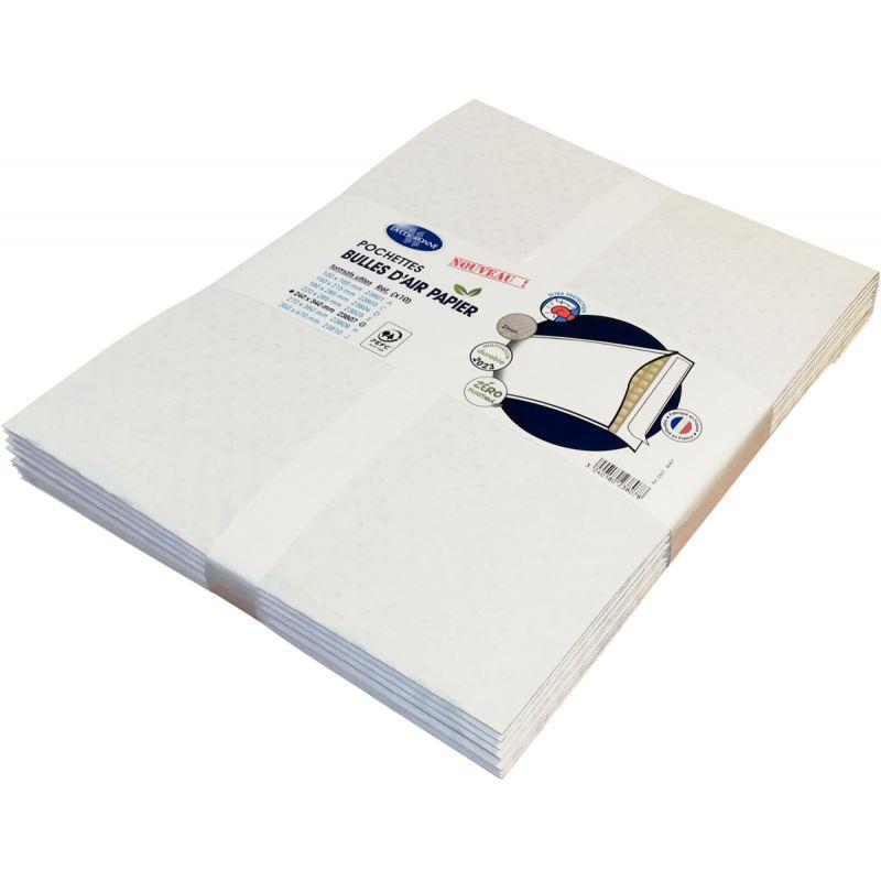Image de  Paquet de 10 pochettes bulle air blanc  240 x 340 mm 