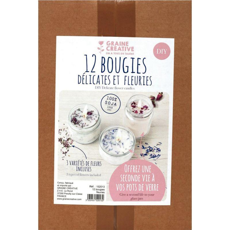 Image de  Kit de bougies fleuries pour 12 enfants 
