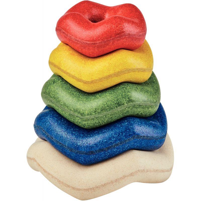 Ref. 56471, Vagues à empiler en bois PLAN TOYS, marque N.C