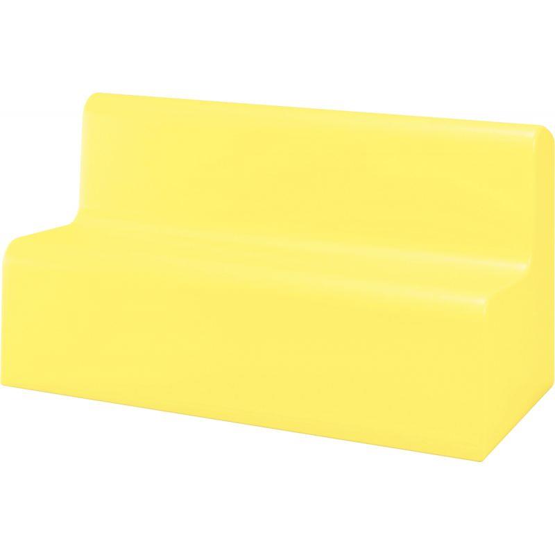 Image de  Canapé en PVC 135x60x68cm jaune 