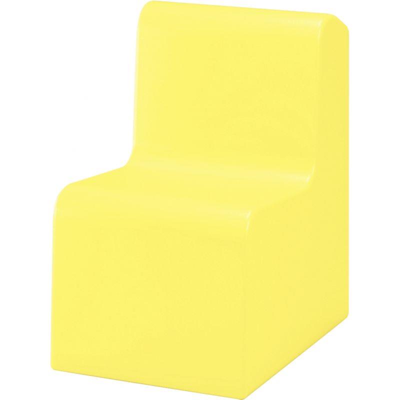 Image de  Chauffeuse simple en PVC 45x60x68cm jaune 