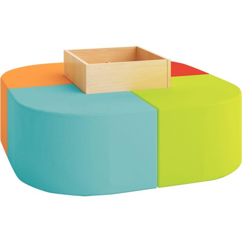 Ref. 56623, Lot de 4 poufs pour 56622, marque N.C
