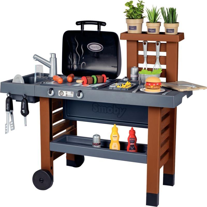 Ref. 56685, Barbecue évolutif en plastique SMOBY + accessoires, marque SMOBY