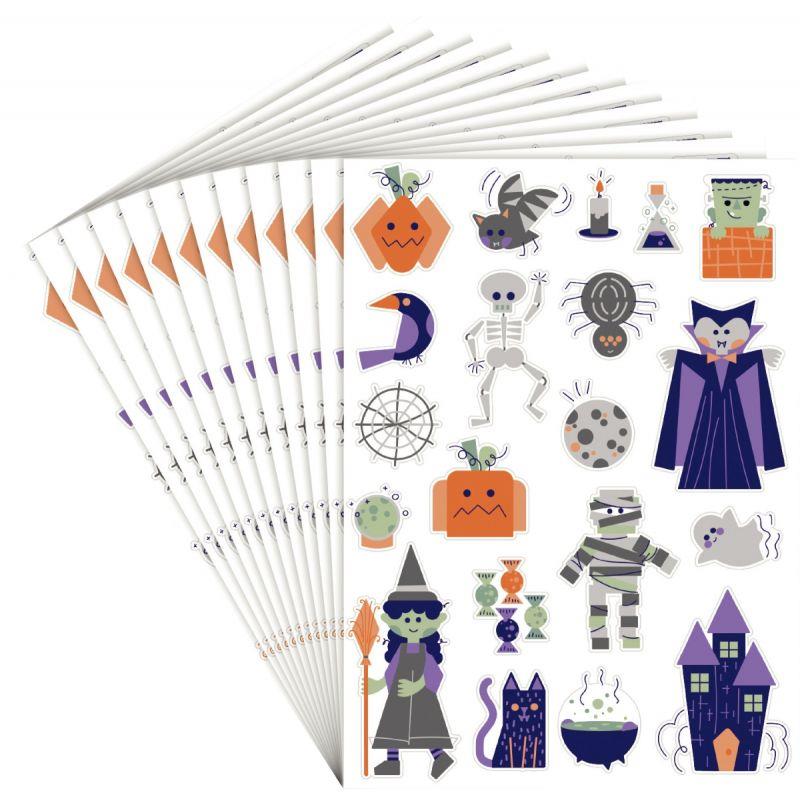 Image de  Pack de 240 gommettes Halloween repositionnables 