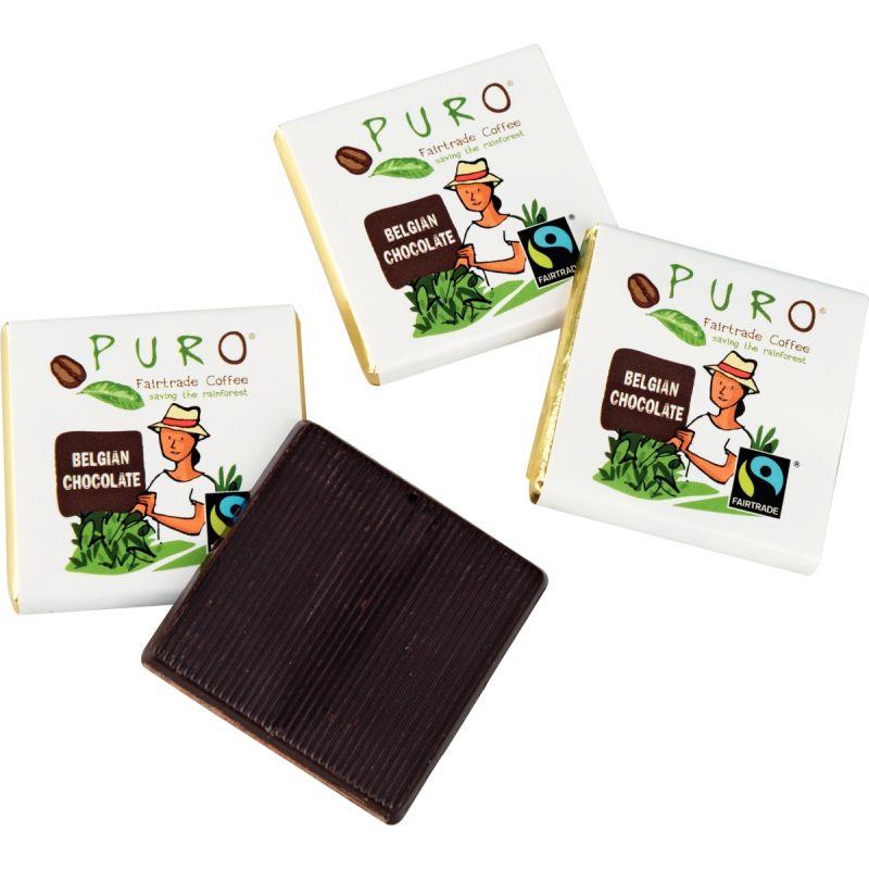 Image de  Carton 250 carrés de chocolat Noir 4.5G 