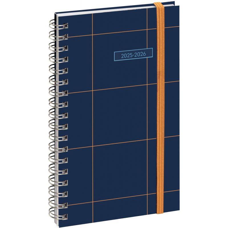 Ref. 57033, Agenda semainier Casual 9x16cm, bleu foncé., marque EXACOMPTA
