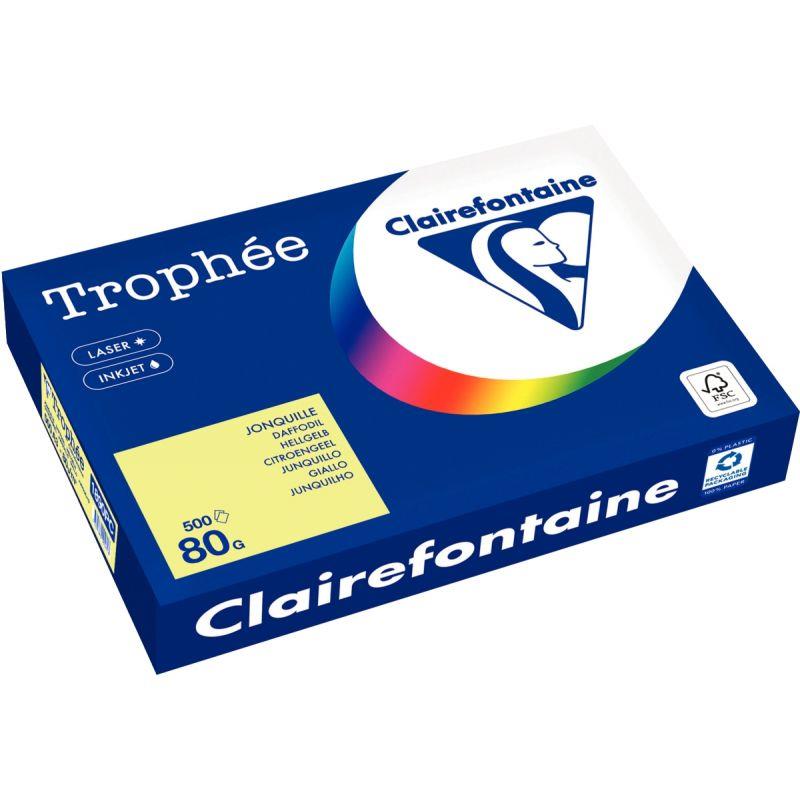 Image de  Carton de 3 ramettes de 500 feuilles format A3 80g jonquille 