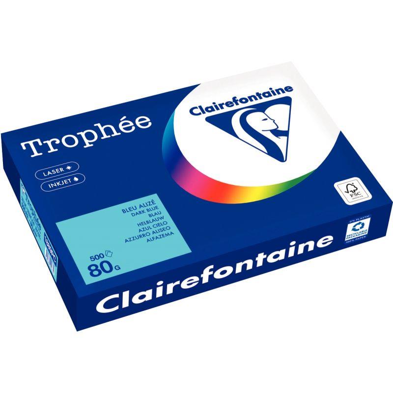Image de  Carton de 3 ramettes de 500 feuilles format A3 80g bleu alizé 