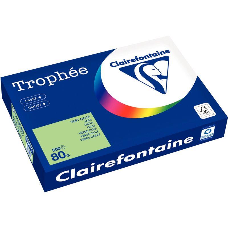 Image de  Carton de 3 ramettes de 500 feuilles format A3 80g vert golf 