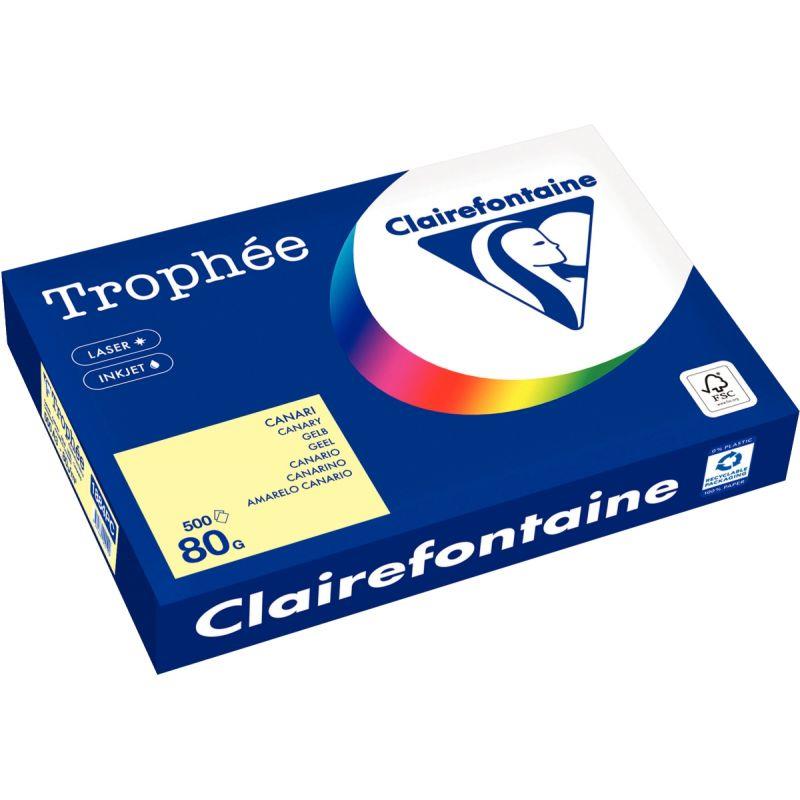 Image de  Carton de 3 ramettes de 500 feuilles format A3 80g canari 