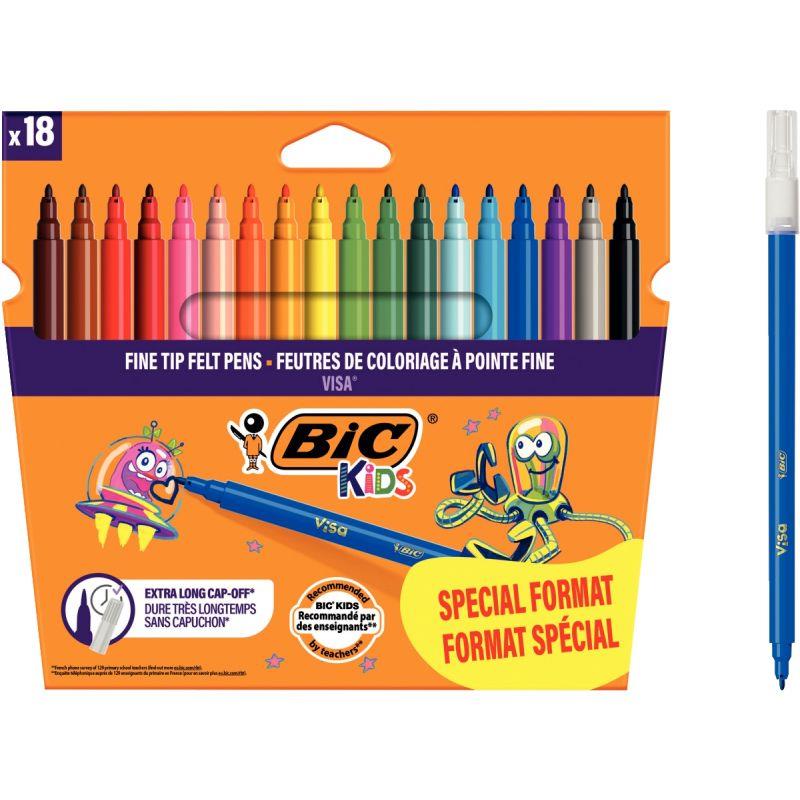 Image de  Etui 18 feutres Visa Kids assortis 