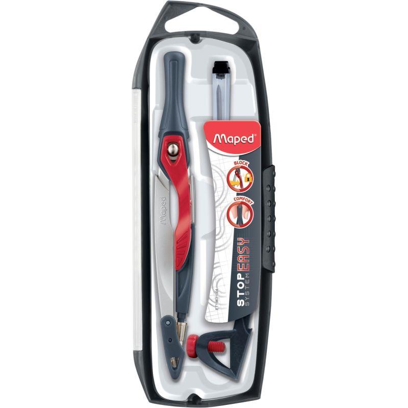 Ref. 57299, Blister compas STOP SYSTEM EASY, marque MAPED
