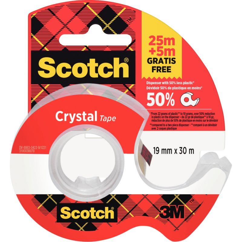 Ref. 57301, Rouleau scotch Crystal 19mmx25m + 5m gratuits, marque 3M