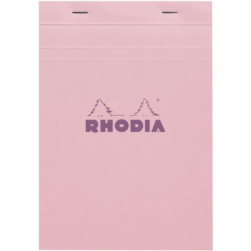 Image de  Bloc de bureau agrafé RHODIA COULEURS 80 feuilles, format A5, quadrillé 5x5, papier 80g 