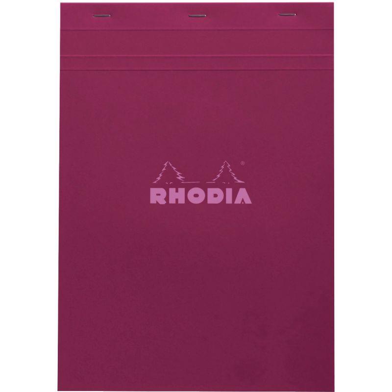 Image de  Bloc de bureau agrafé RHODIA COULEURS 80 feuilles, format A4, quadrillé 5x5, papier 80g 