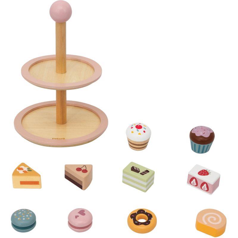 Image de  Présentoir de 10 gâteaux en bois 