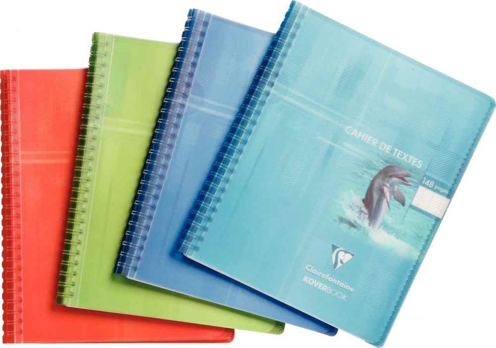 Image de  Cahier de texte Koverbook, 148 pages, format 17x22 cm, seyès 90g 