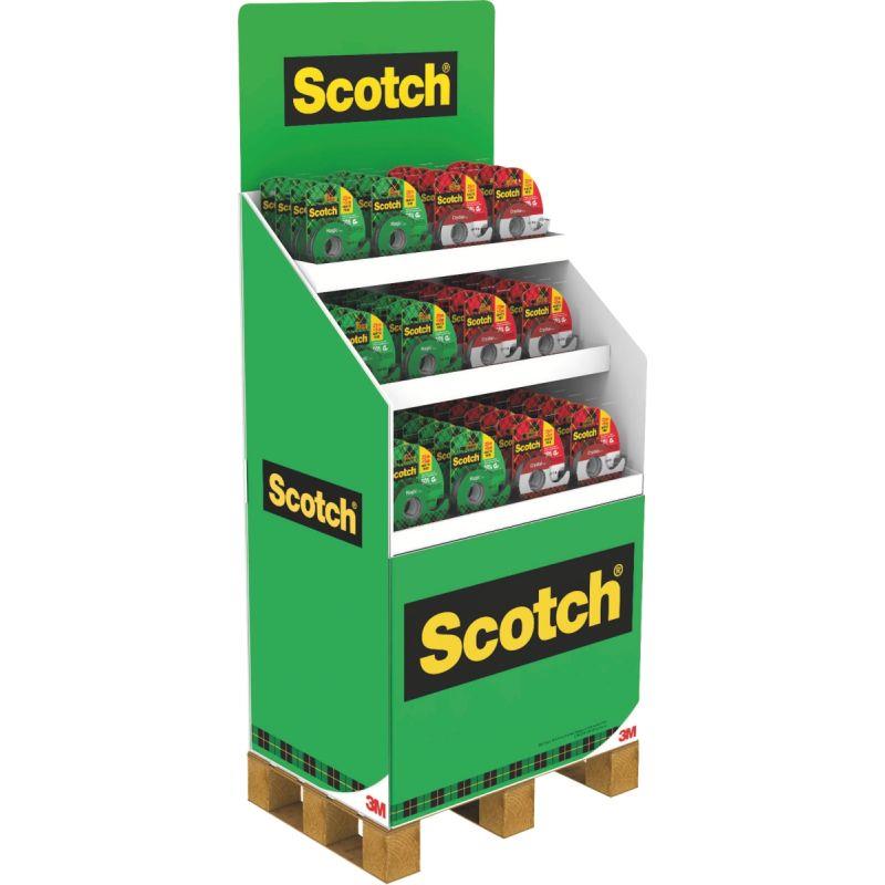 Image de  Présentoir de 120 rouleaux scotch mixtes Magic et Crystal 19mmx25m + 5 mètres gratuits 