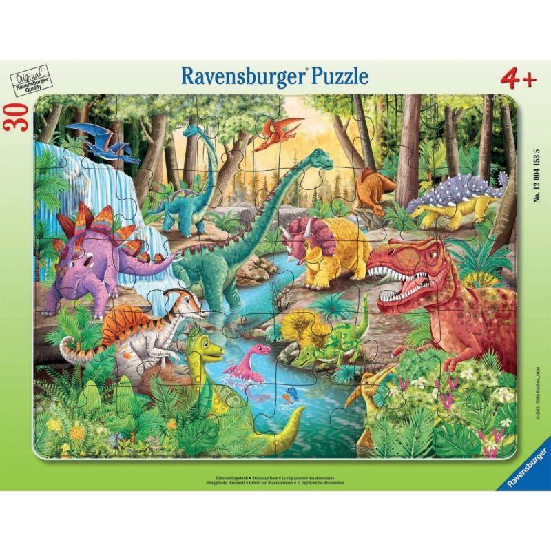 Ref. 57729, Puzzle à cadre de 30 pièces, les dinosaures, marque RAVENSBURGER