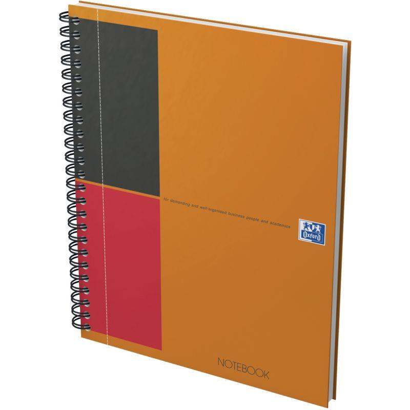 Image de  Cahier à reliure intégrale NOTEBOOK format A5+ ligné 6 mm, 160 pages perforées 