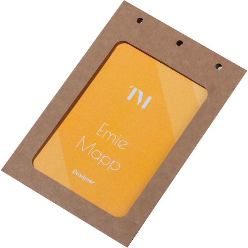 Image de  Boîte de 50 porte-badge en carton A6 + 52 inserts 