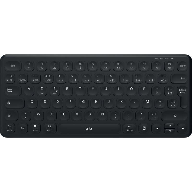 Image de  Clavier compact sans fil rechargeable TNB noir 