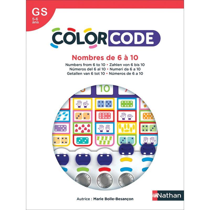 Ref. 57970, COLORCODE nombres de 6 à 10, marque NATHAN