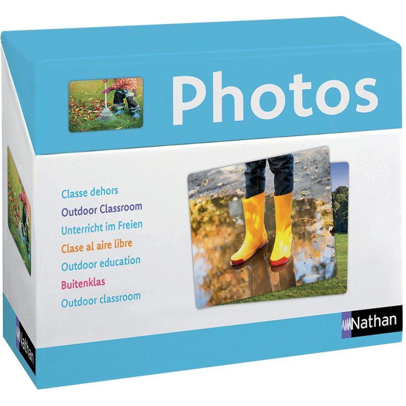 Ref. 57973, Imagier photos, la classe dehors, marque NATHAN