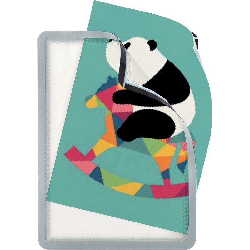 Image de  Sachet de 2 pochettes adhésives repositionnables Magneto A4 gris 