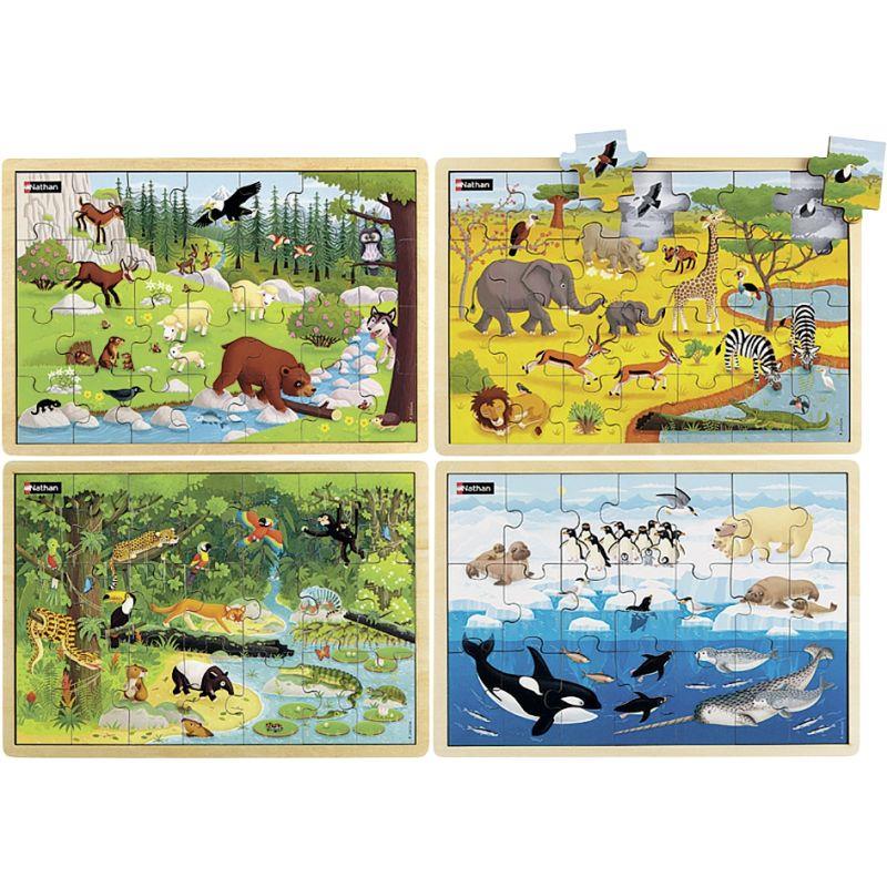 Image de  Lot 4 puzz anim du monde 