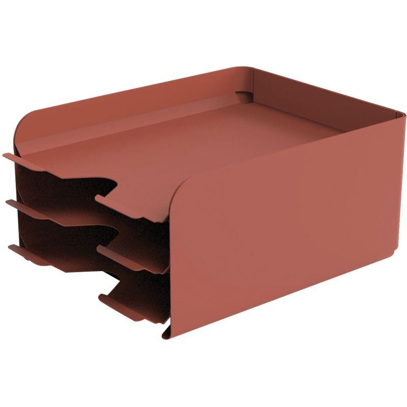 Image de  Module 3 tiroirs métal terracotta 