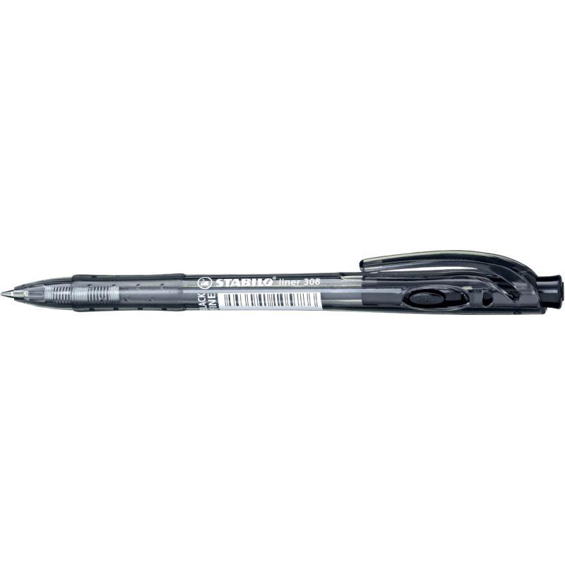 Image de  Stylo bille Stabilo Liner noir 