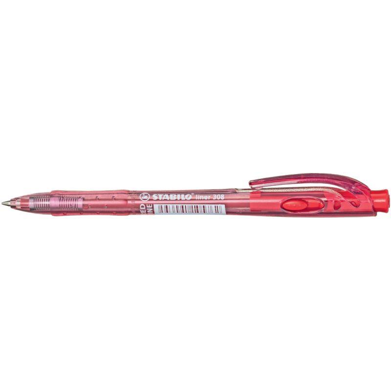 Image de  Stylo bille Stabilo Liner rouge 