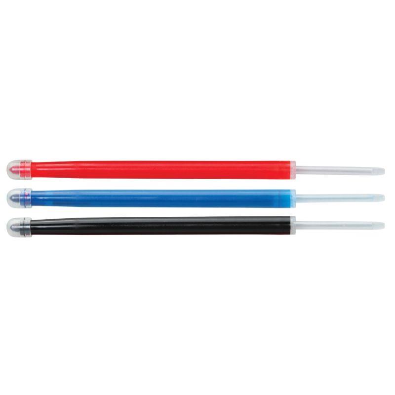 Image de  Blister de 3 recharges tableaux blancs bleu, noir et rouge 