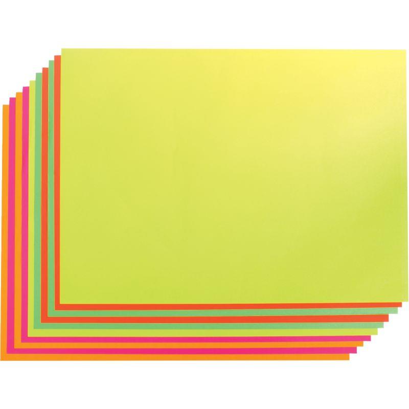 Image de  Paquet de 10 feuilles affiches 90g 60x80cm fluo assortis 