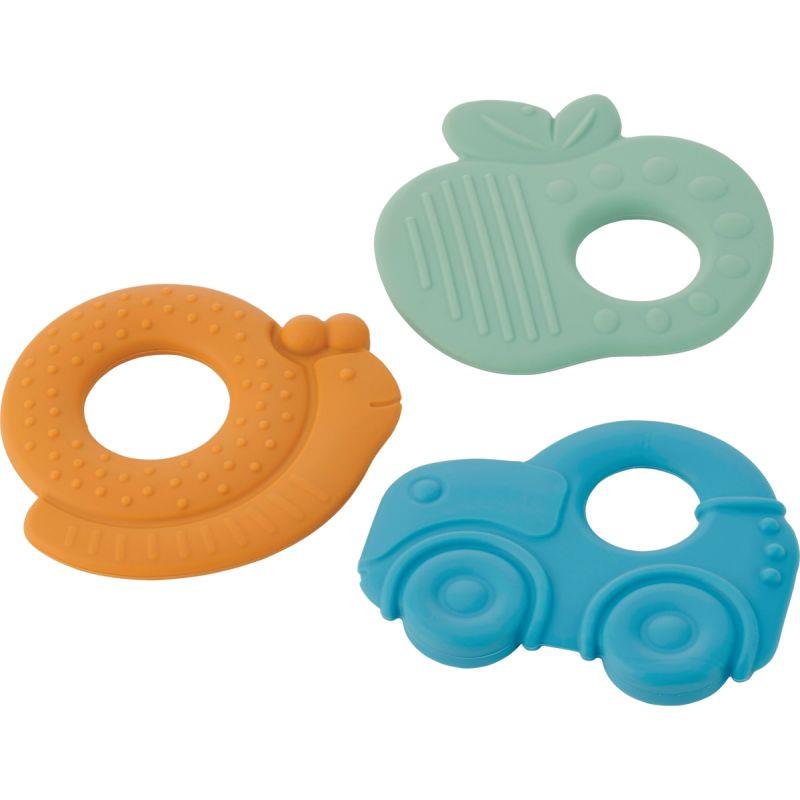 Image de  Lot de 3 hochets de dentition en silicone 