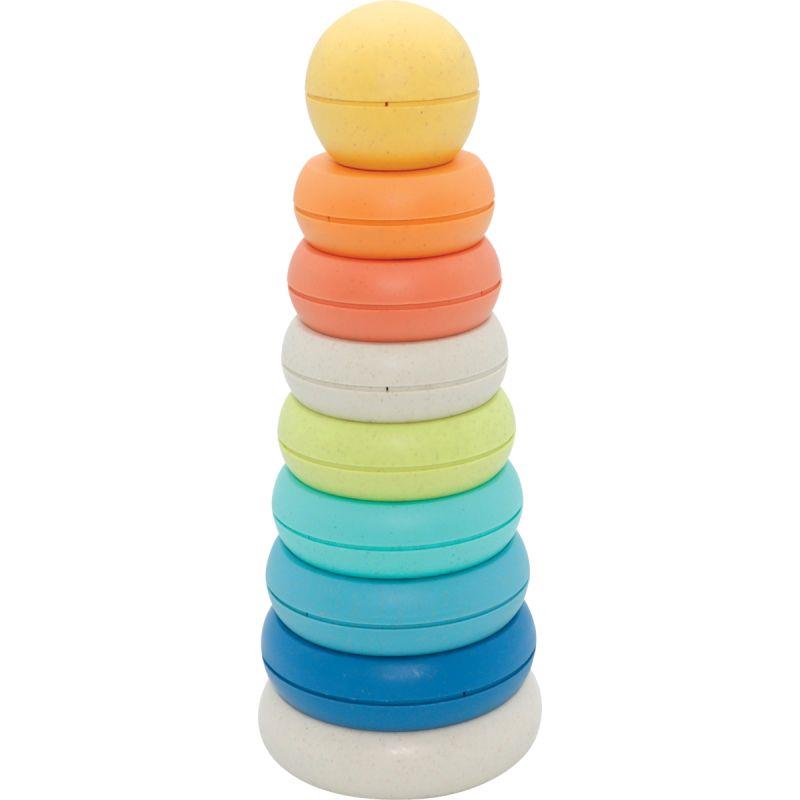 Ref. 58518, Anneaux à empiler en plastique recyclé, 9 pièces, marque N.C