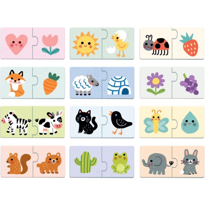 Image de  Boite de 12 puzzles duo, les couleurs 