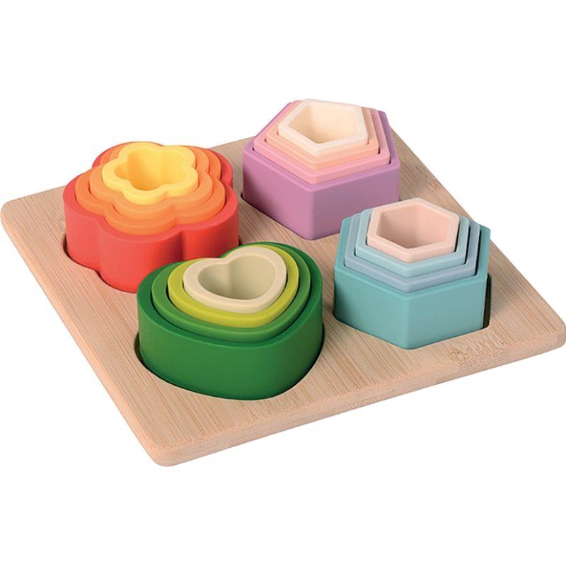 Image de  Empilages formes et couleurs en silicone 
