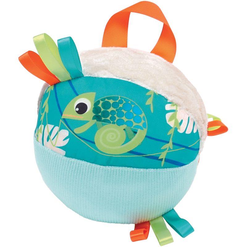 Image de  Balle d''éveil en tissu, le caméléon 