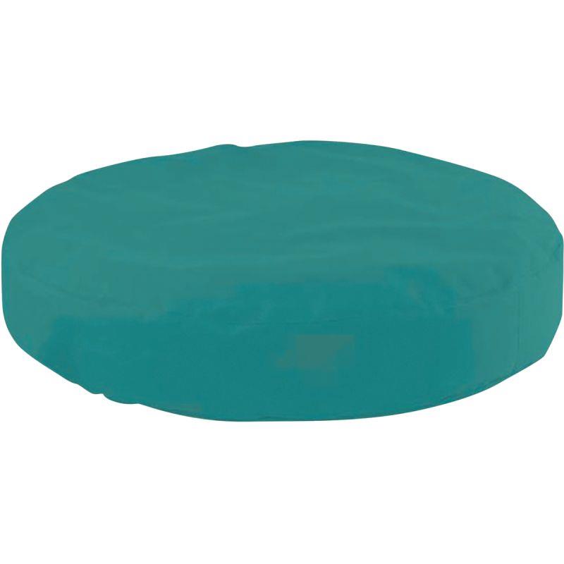 Ref. 58727, Coussin diamètre 40x10cm bleu canard, marque N.C