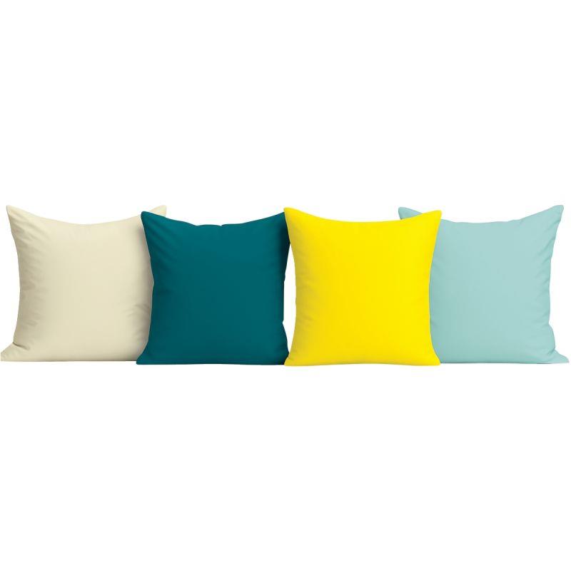 Ref. 58731, Lot de 4 coussins 60x60cm assortis, marque N.C