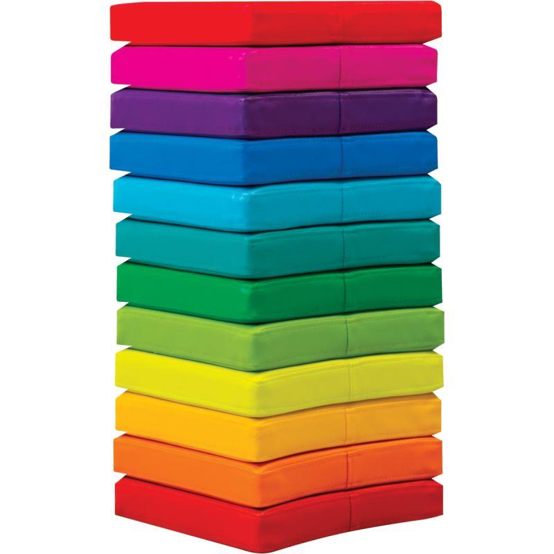 Image de  Lot de 12 poufs cercle 38x25x5cm 